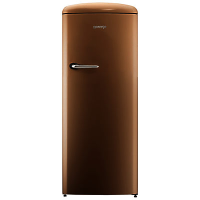 Gorenje ORB153 Freestanding Fridge, A+++ Energy Rating, Right-Hand Hinge, 60cm Wide Royal Coffee